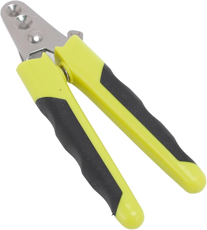 Rengue Cat Nail Trimmers Pet Nail Clippers, Stainless Steel Blades for Easy Cutting Ergonomic Non Slip Handle for Cats Dogs Kittens Rabbits Hamsters Birds Dog Grooming Supplies (Green Black)