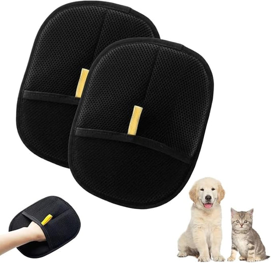 Pet Hair Remover Glove, Dual-Sided Pets Grooming Glove, Reusable Cat & Dog Hair Remover for Couch, Upgraded Animal Fur Removal Tool