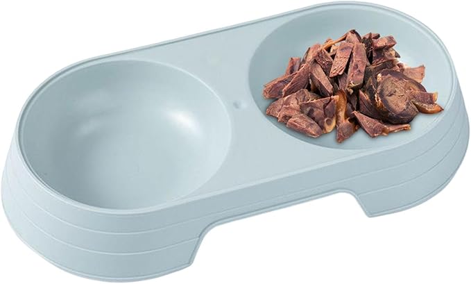 Dog Bowls,Macaron Elevated Double Cat Bowl - Pet Bowls for Small Medium Large Dogs Cats Pet Food Water Feeder Chub Supplies