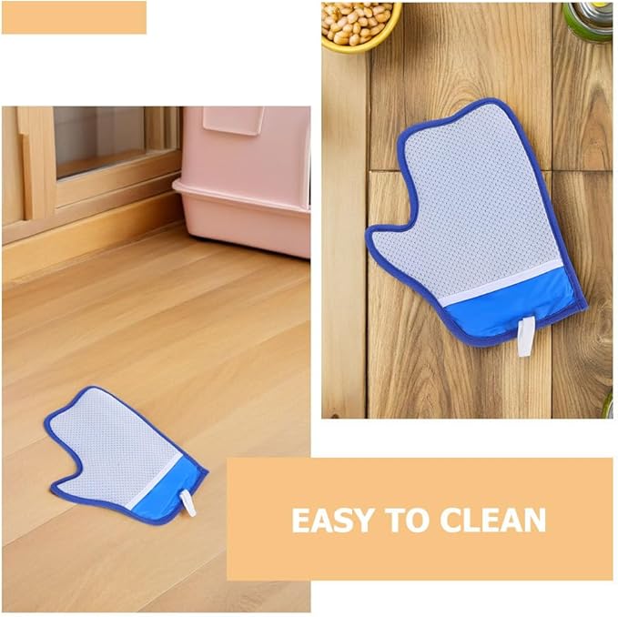 2pcs Pet Hair Removal Glove: Double-Sided Pet Grooming Gloves Electrostatic Hair Removal Mitt for Cats Dogs - Reusable Remover for Furniture Clothes Car Seat