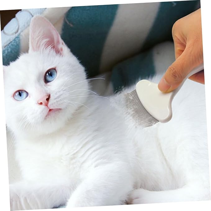 Milisten Cat Grooming Comb for Knot Removal Elastic Pin PET Cleaning Tool for Cats Sturdy PET Grooming Brush for Long and Short Fur