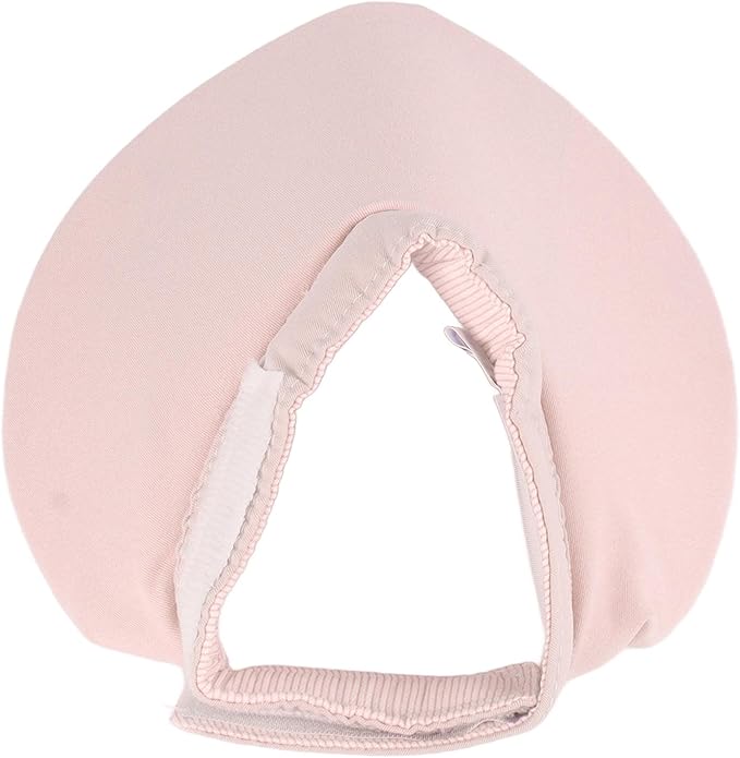 Rengue Soft Adjustable Pet Bib, Bandanas Material, Prevent Licking and Biting, Comfortable for Cats and Dogs, Size M Soft Adjustable Pet Bib, Sponge and Cotton Nan Cat Supplies (Roseate)