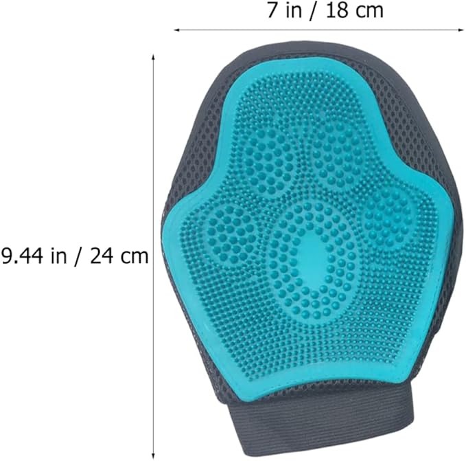 Yardwe Pet Grooming Glove Brush Double-Sided Cleaning Massage Glove for Cats Dogs Safe Hair Removal Bathing Tool Comfortable Essential