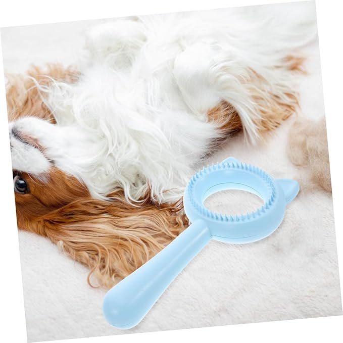 HEMOTON 2pcs Deshedding Dog Brush Pet Grooming Comb Double-sided Cat Brush Efficient Hair Removal for Longhaired Cats Dogs
