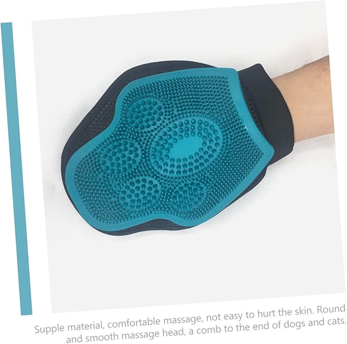 Pet Grooming Gloves Double Sided Brush for Cats and Dogs Comfortable Massage Glove for Removal and Grooming for Bathing and Everyday Use