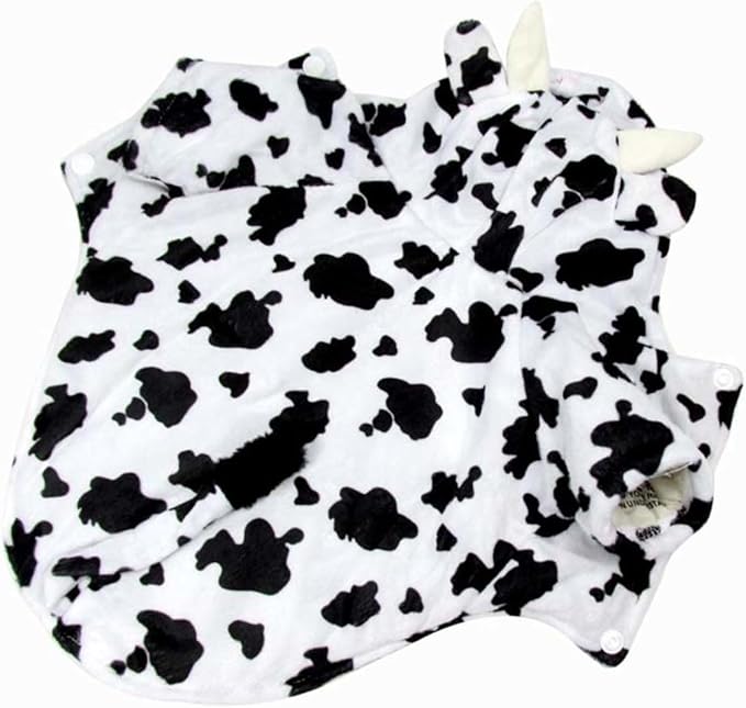 FOMIYES Dog Costume Cow Pattern Pet Garment Cute 3D Cow Print Dog Apparel Medium Size for Cosplay and Decorative Use in Pet Supplies