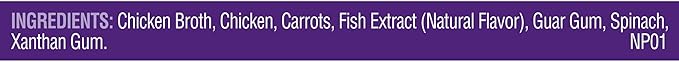 Nutrish Rachael Ray Purrfect Broths Lickable Cat Treats or Topper, Classic Chicken Recipe, Grain Free 1.4 oz. Pouch, 24 Count