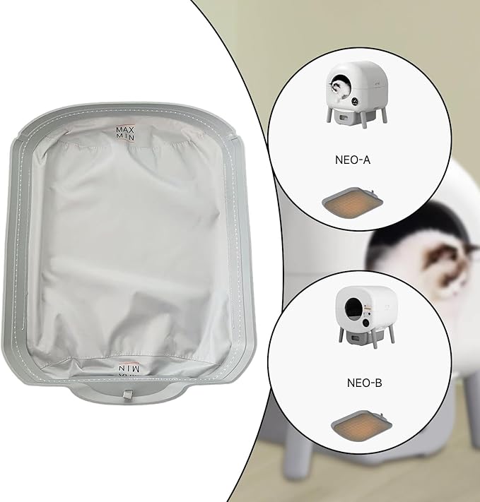 Automatic Cat Liner Tray Litter Mat Accessory Easy to Clean Scratch Resistant Waterproof Removable Soft Mat 16.54x13.39 inch