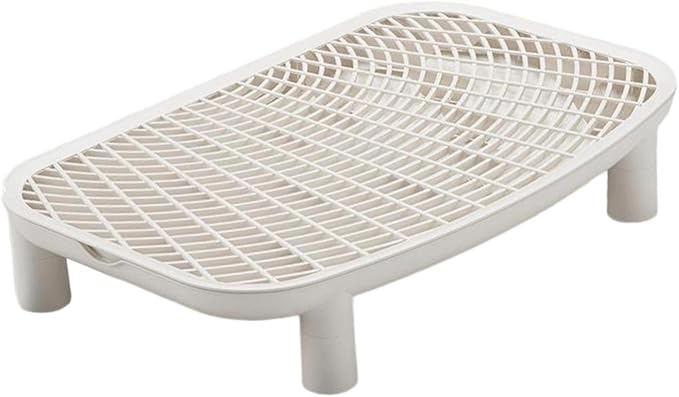 Cat Litter Trapping Mat Ramp Step Easy Clean Washable Non-Slip Footboard for Bathroom Lavatory 18.11x11.81x3.54 inch