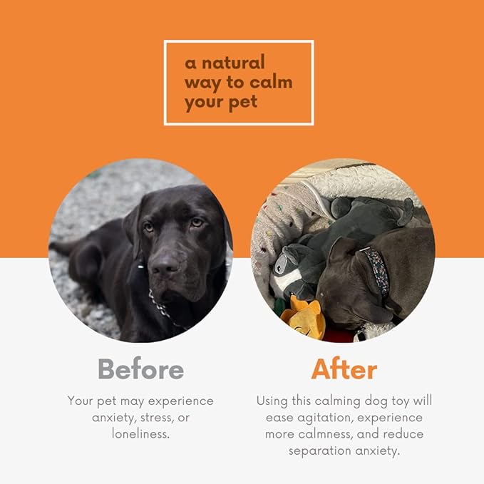 Puppy Heartbeat Toy for Dogs and Puppies – Sleep Aid and Anxiety Relief Stuffed Animal with Calming Heartbeat – Perfect for Dog Separation Anxiety, Puppy Training, and Stress Reduction