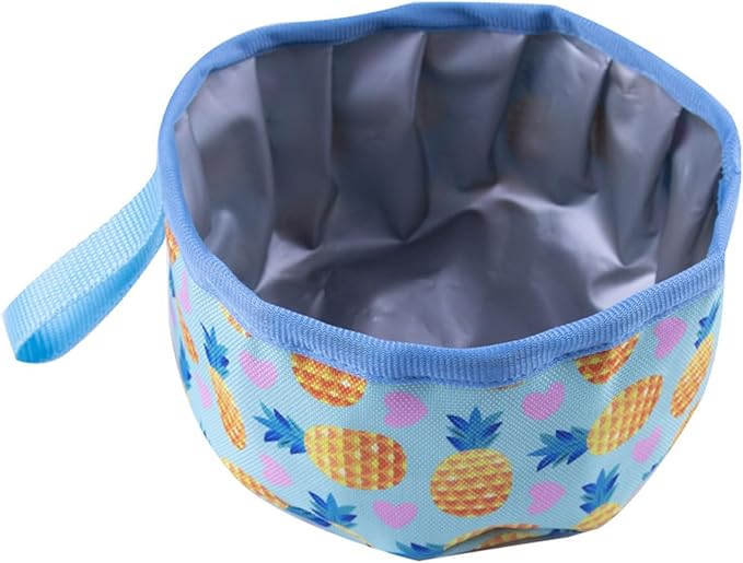 Pet Bowl Food Bowls Dogs Oxford Foldable Treat Dry Food Water Camping Feeding Watering Supplies Oxford Fabric Dog Lightweight Travel Outdoor Feeding