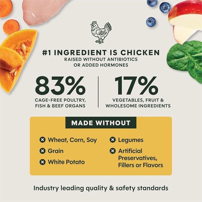 Instinct Puppy FreshDried Bites, Natural Freeze-Dried Dog Food, Grain Free - Cage-Free Chicken, 25 oz. Bag