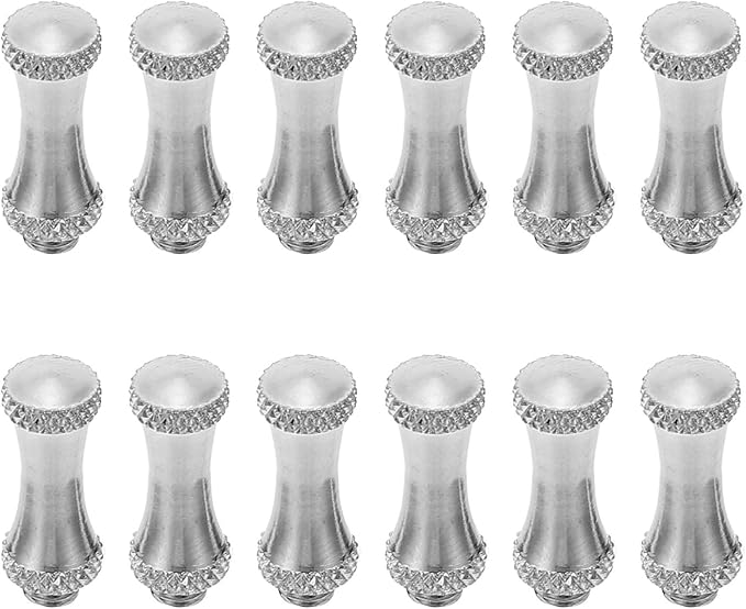 IMIKEYA 12pcs Stainless Steel Scissor Tail Nails Double-head Decorative Finger Rest Hair Clippers Parts for Pet Grooming Tools