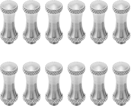 IMIKEYA 12pcs Stainless Steel Scissor Tail Nails Double-head Decorative Finger Rest Hair Clippers Parts for Pet Grooming Tools