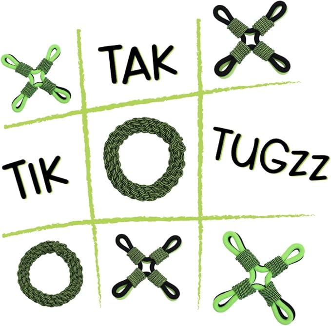 Jolly Pets TIK-Tak-Tugzz Small/Medium X Rope Dog Toy