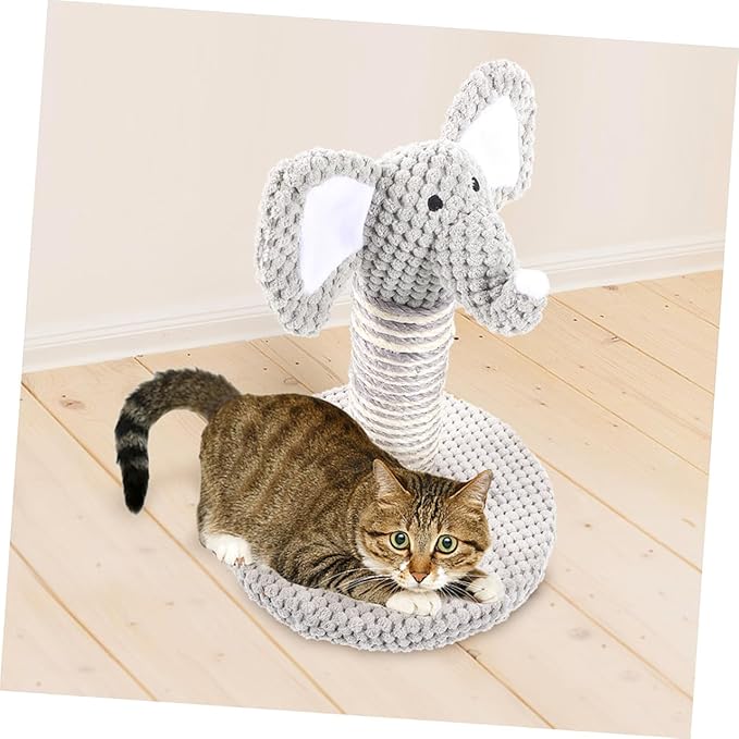 Beaupretty 2pcs Reusable Cat Scratching Post and Cat Climber Set with Wear-Resistant Vertical Scratchers Small Animal Pattern Design for Indoor Kittens
