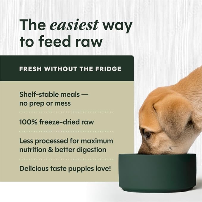 Instinct Puppy FreshDried Bites, Natural Freeze-Dried Dog Food, Grain Free - Cage-Free Chicken, 25 oz. Bag