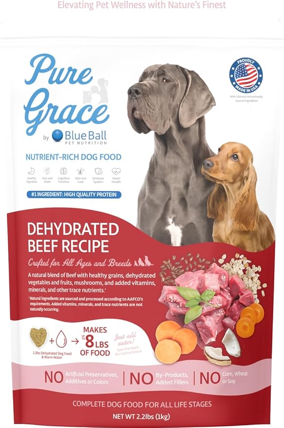 Pure Grace Dehydrated Beef Recipe Dog Food