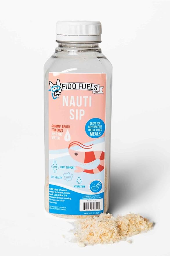 Nauti Sip Freeze Dried Bone Broth - 16oz Bottle with 2.5oz Bone Broth Product