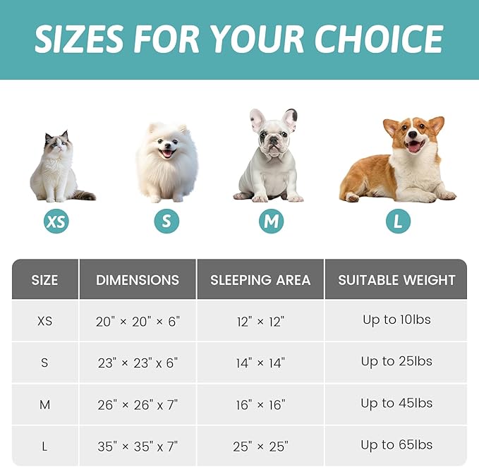 Cat Bed with Hooded Blanket, Round Fluffy Anti-Anxiety Pet Bed for Cats/Small Dogs, Cozy Donut Cuddler with Machine Washable Faux Fur & Anti-Slip Bottom(23"×23"×6",Cream)