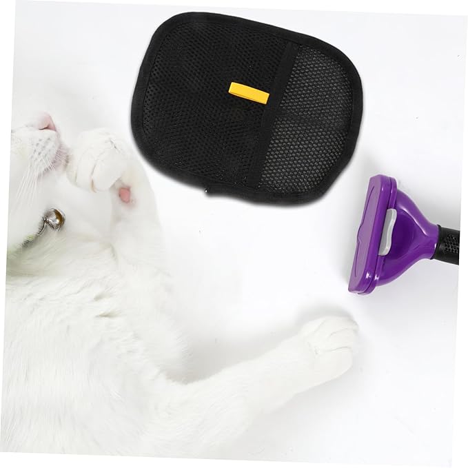 GANAZONO 2pcs Pet Hair Removal Glove Double-Sided Grooming Mitt for Dog Cat Efficient Hair Remover Brush Adhesion Tech Large Cat Grooming Gloves for Dogs