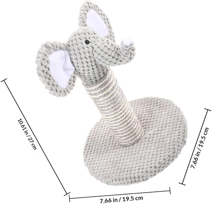 Balacoo 2pcs Small Elephant and Zebra Sisal Cat Scratching Posts Kitten Climbing Frame Indoor Wear-Resistant Vertical Cat Claw Scratcher for Household