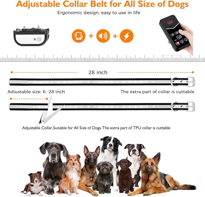 Wireless Dog Fence, Electric Fence System,Remote Dog Shock Training Collar 2 in 1, Perimeter Wireless Dog Boundary Pet Containment System Outdoor for The Yard,Suitable for Large/Small Dogs