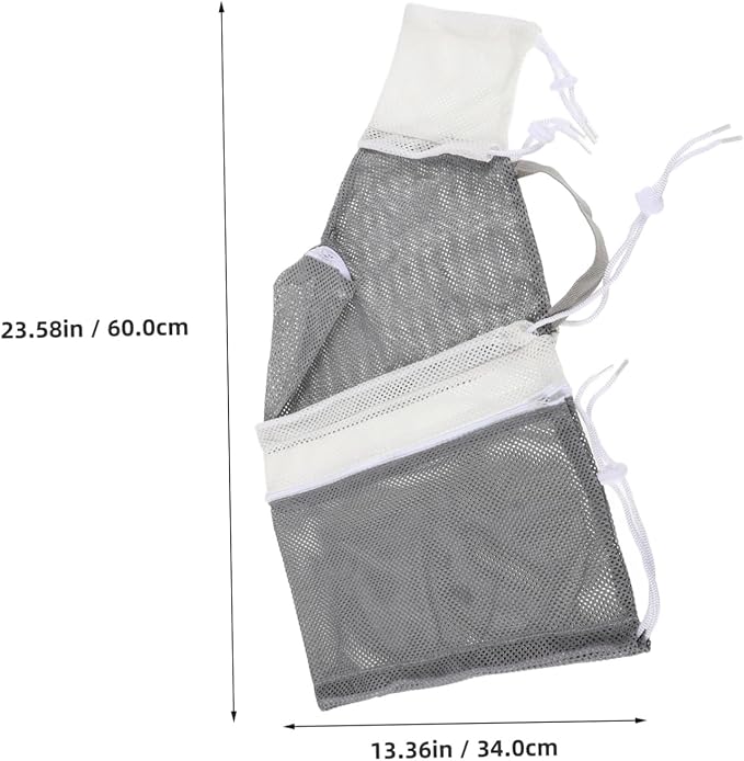 Cat Grooming Bag Adjustable Mesh Bathing Bag for for Bathing Nail Trimming and Ear Cleaning Random