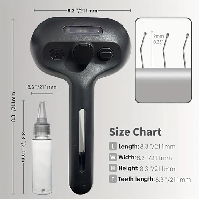Pet Steam Brush - Ergonomic Deshedding Comb, Large Capacity Misting Hair Removal Steamer | Cat and Dog Grooming Tool with Self-Cleaning Feature, Massage Brush for Home, Shower, and Travel Use