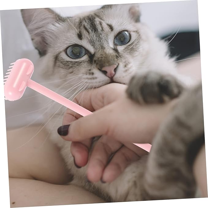 YARNOW Self-grooming Cat Brush Pet Cleaning Tool Paw Cleaner for Dogs Massage Scratch Brush Hair Removal Cat Accessory