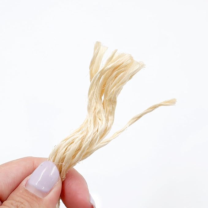 Natural Sisal Rope Perfect for Cat Scratching Posts, Pet Toys, Furniture Protection, and Home Décor (1/2 in (12mm) x 50 ft)