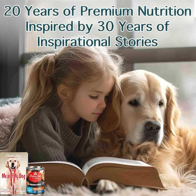 Chicken Soup for the Soul All Natural Premium Grain-Free All Life Stage Wet Dog Food, Real Meat First Ingredient, No By-Products, Turkey & Sweet Potato Stew, 13oz (Pack of 12)