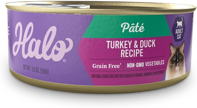 Halo Spot's Pate Grain Free Turkey and Duck Food, 8.25 lb./5.5 oz.
