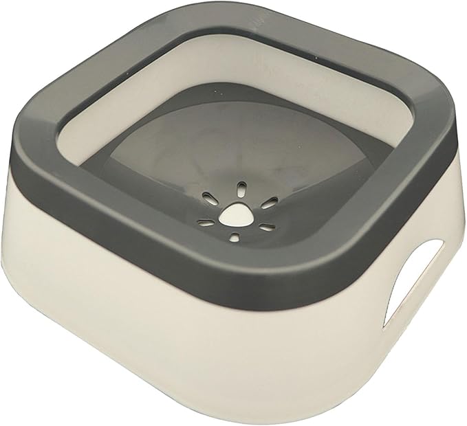 Dog Water Bowl Dispenser Water Feeder for Dogs Feeder Cat Dog Supplies Cat Bowls Water Dispenser for Pet Messy Drinkers Kitten, Gray