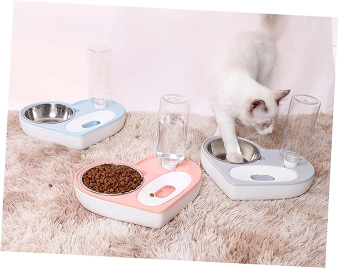 Pet Water Feeder Auto Dog Cat Bowl Heart Shape Material Safe Cat Dog Drinking Fountain