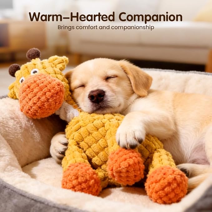 Dog Toys for Aggressive Chewers, 2026 New Durable Indestructible Dog Toy, Squeaky Interactive Puppy Toys for Small Medium Large Pets Cats Dogs to Keep Them Busy (A-Orange)