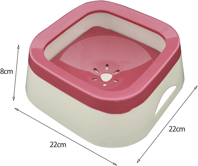 Dog Water Bowl Dispenser Water Feeder for Dogs Feeder Cat Dog Supplies Cat Bowls Water Dispenser for Pet Messy Drinkers Kitten, Pink
