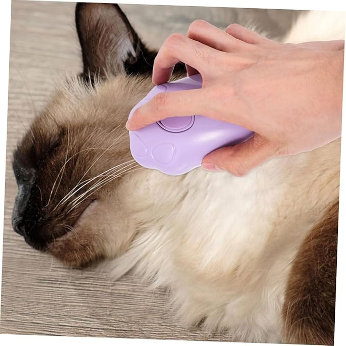 SUPVOX 2pcs Pet Dog Steam Brush Self-cleaning Electric Cat Bath Brush for Grooming Massaging Compact Design for Cats Dogs Versatile Tool