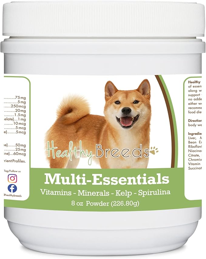 Healthy Breeds Shiba Inu Multi-Essentials Powder for Dogs - an Ideal Supplement of Vitamins, Minerals & Antioxidants for Your Dog - 8 oz