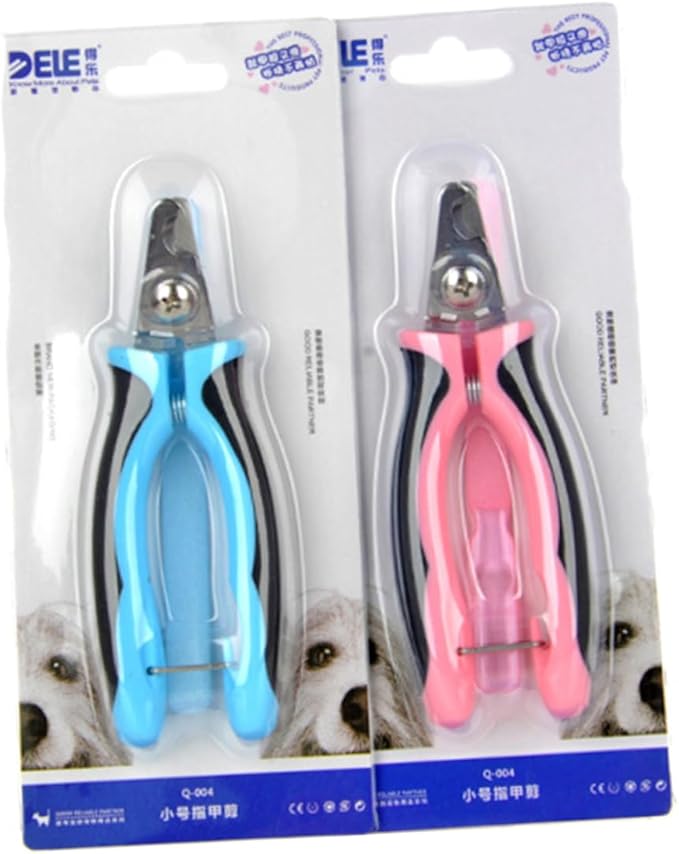 Sosoport 1pc Pet Nail Clipper Nail File Portable Alloy for Dog and Cat Grooming Comfortable Grip and Cutting Edge