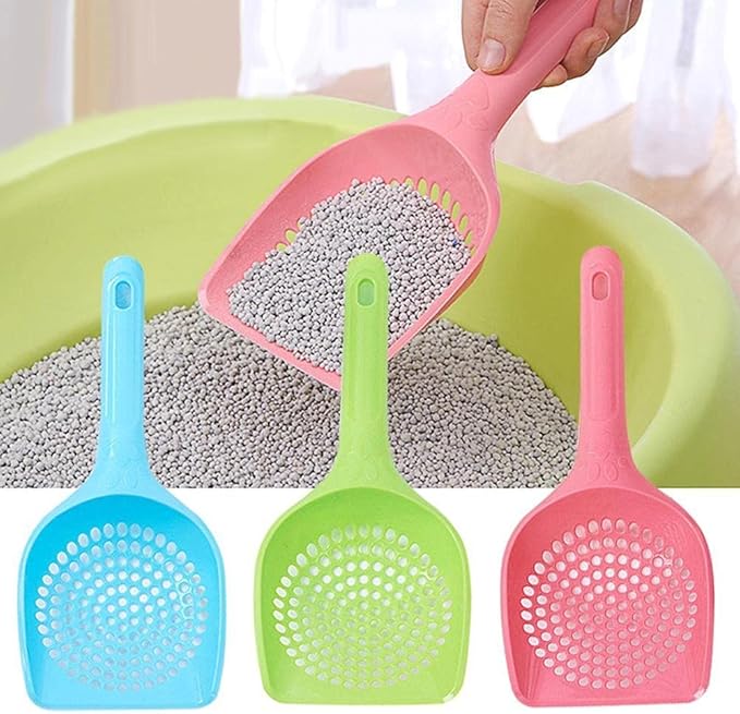XTYPE Plastic Cat Litter Scoop Pet Care Sand Waste Scooper Shovel Hollow Cleaning Tool Hollow Style Lightweight Durable Easy to Clean cat Litter Shovel (Color : Burgundy)