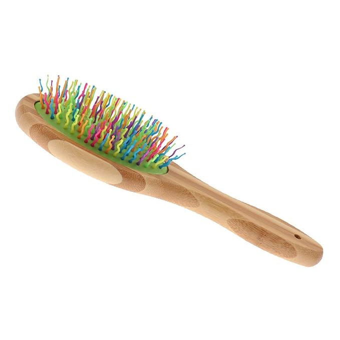 Wood Dog And Cats Comb With Colorful Massage Pin For Easy Detangling And Grooming For Home And Pet Hair Salon Use Cats Grooming Comb