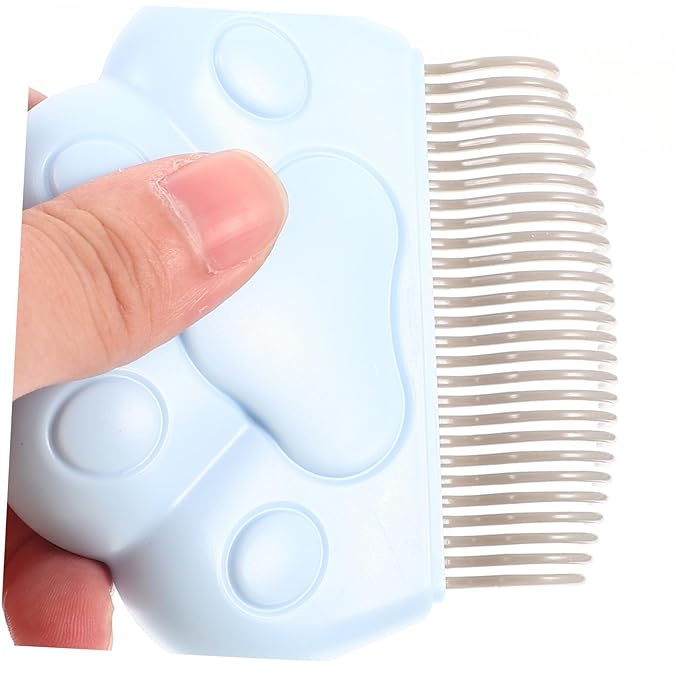 2Pcs Cat Grooming Combs for Shedding Cats and Dogs Fine Design Brush to Remove Pet Hair Loose Knots Dander and Trapped Fur Suitable for All Hair Types