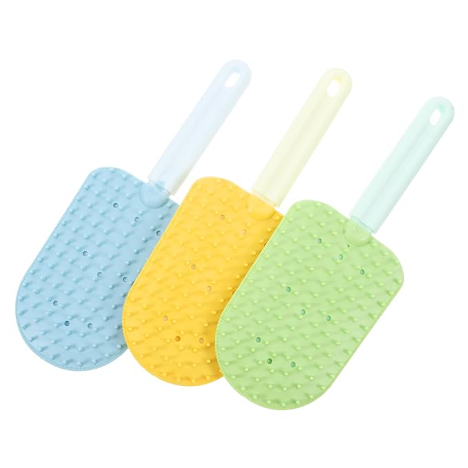 3pcs Cat Grooming Brush for Shedding and Removal Dual-sided Pet Hair Comb for Cats and Small Dogs Easy to Ergonomic Design Green