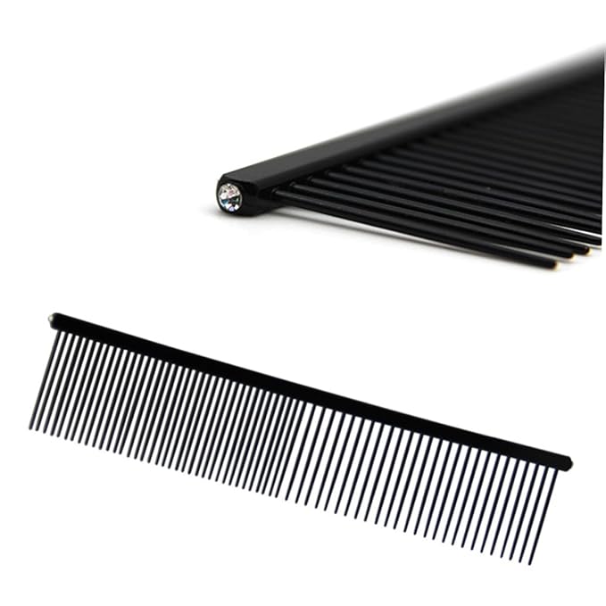 KESYOO Pet Grooming Comb Stainless Steel Pet Combs Round Head for Small Large