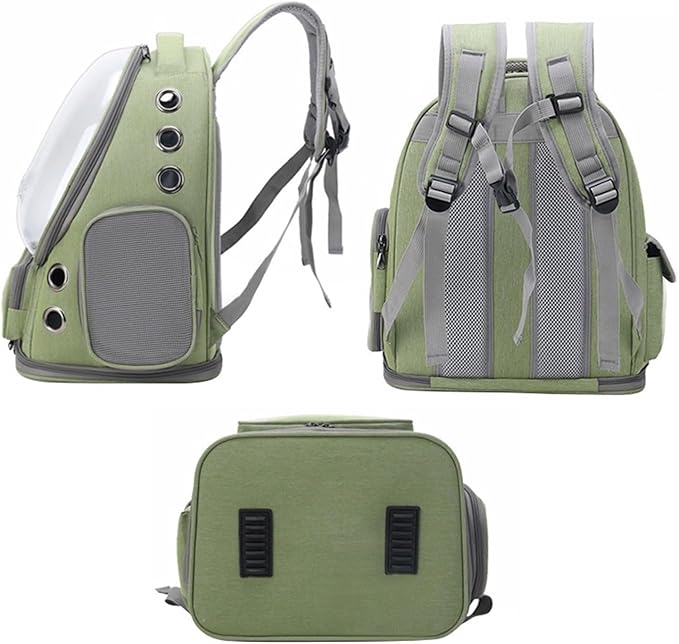 Compatible for Transparent Pet Bag Outdoor Travel Backpack Small Breathable Supplies(White)