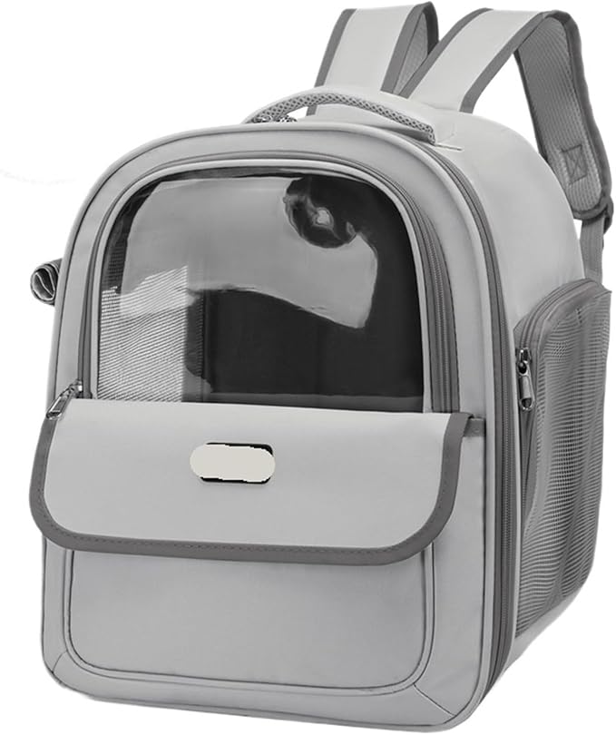 Compatible for Pet Backpack, Going Out Large Transparent Space Capsule Breathable Portable Bag Supplies(White)