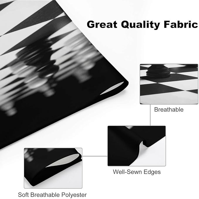Dog Bandana Spring Pet Scarf Adjustable Triangle Black White Chess Checkerboard Printing Dog Bib Washable Polyester Puppy Bandana for Small Medium Large Dogs Cat Birthday Party Supplies