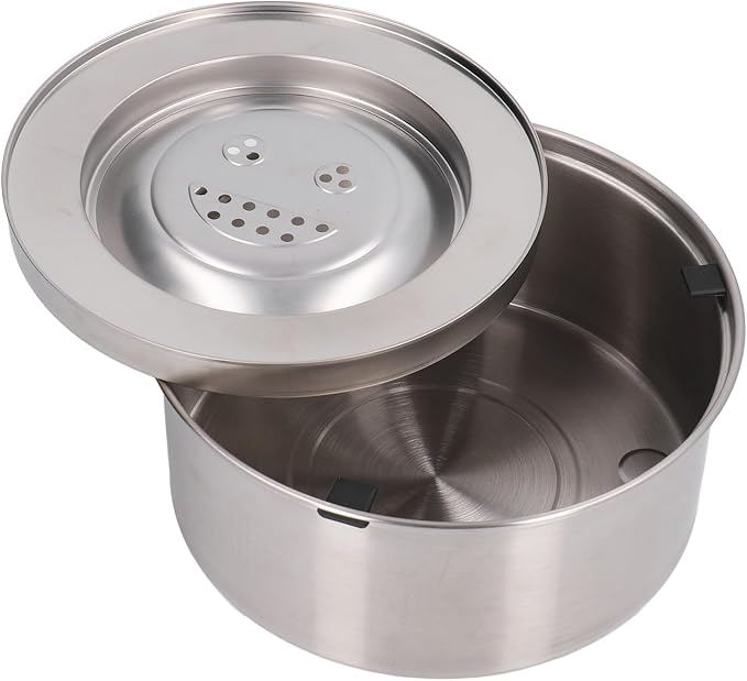 304 Stainless Steel Dog Water Bowl Dispenser 3L Large Capacity Spill Proof Slow Drinking Pet Water Bowl for Dogs Cats Anti Splash Non Slip Pet Feeding Supplies.