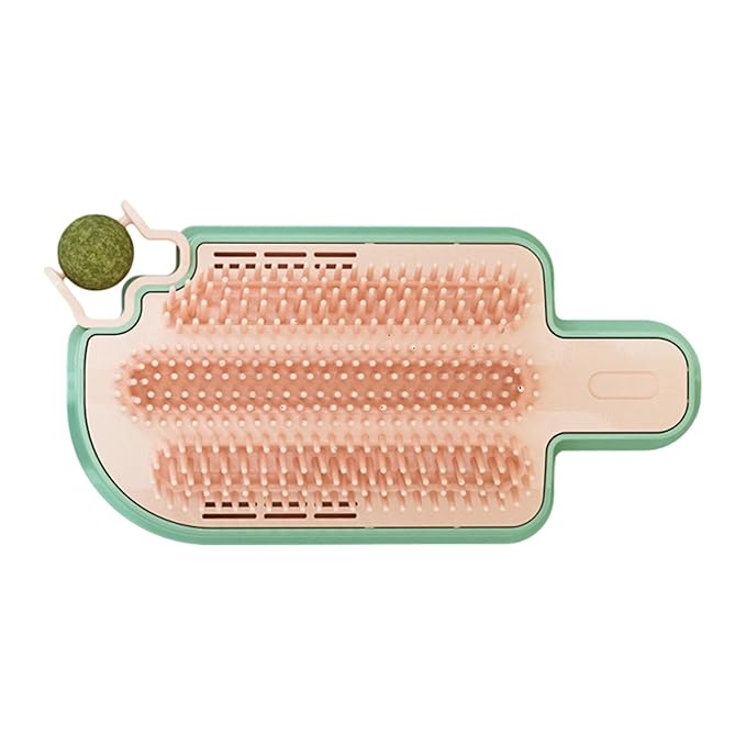 Adjustable Grooming Brushes for Wall Mount Ice Cream Shaped Pet Massage Tool Loose Hair Remover Removable Cats Grooming Tool